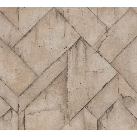 As-Creation Industrial 37741-6 Natur/Ipari stílus illeszkedő betonlapok bézs barna szürke tapéta