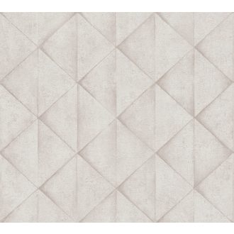  As-Creation Industrial 37742-1 Geometrikus Grafikus háromszögek 3D krém bézs szürke tapéta
