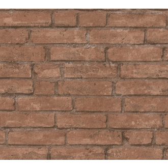   As-Creation Industrial 37747-1 Natur/Ipari stílus téglafal barna és narancs árnyalatok tapéta