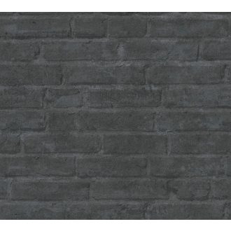   As-Creation Industrial/Balck is Beautiful 37747-5 Natur/Ipari stílus téglafal sötétszürke antracit tapéta