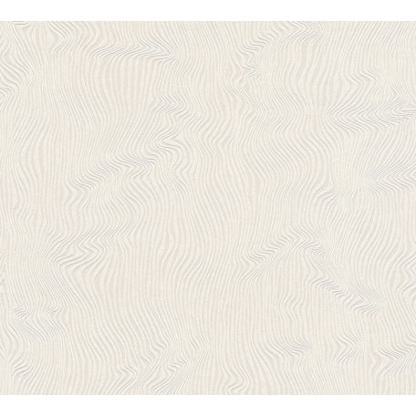 As-Creation Attractive 37761-1 Grafikus 3D örvénylő hullámminta fehér fénylő mintaalap tapéta