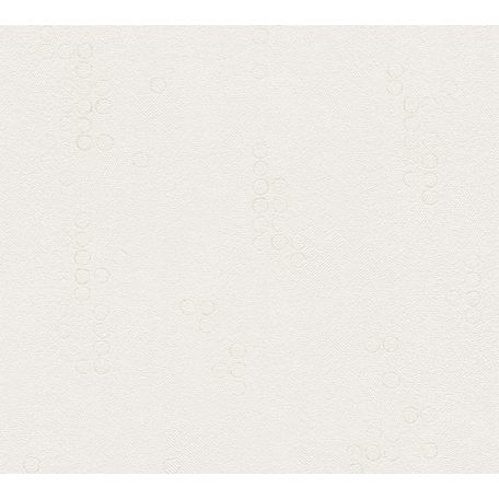 As-Creation Attractive 37763-2 Grafikus kis körökből kialakított minta krémfehér halvány bézs tapéta