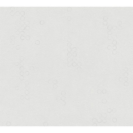 As-Creation Attractive 37763-4  Grafikus kis körökből kialakított minta világosszürke ezüst tapéta