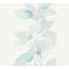 As-Creation Attractive 37815-1 Natur Virágos akvarell panelszerű levéldíszítés fehér vízzöld szürke kék tapéta