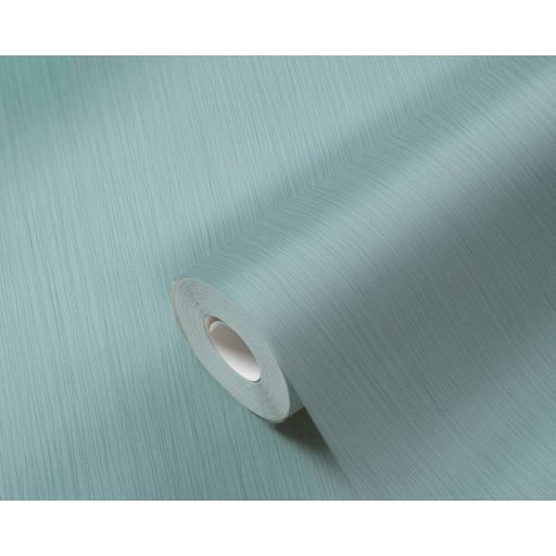 As-Creation Attractive 3782-62 Egyszínű vonalas csíkozású strikturált minta mentazöld/kékeszöld tapéta