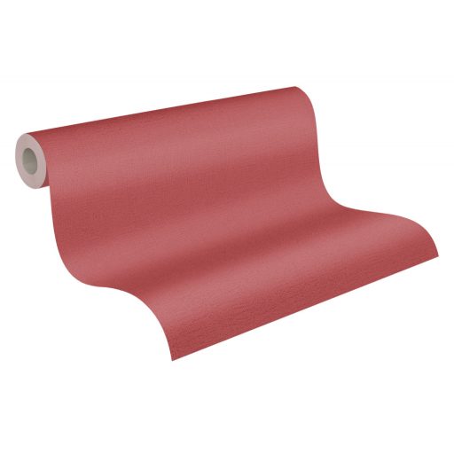 As-Creation Attractive 37831-7 Natur Egyszínű strukturált piros tapéta