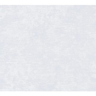   As-Creation Attractive 37838-1 Egyszínű strukurált melírozott fehér halvány kékesszürke tapéta