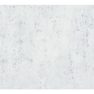   As-Creation Titanium 3, 37840-1 Natur/Ipari design Öregített beton megjelenítés viágosszürke ezüst fénylő mintarészletek tapéta