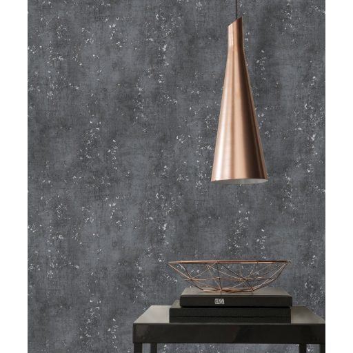 As-Creation Titanium 3, 37840-4 Natur/Ipari design Öregített beton megjelenítés sötétszürke antracit ezüst fénylő mintarészletek tapéta