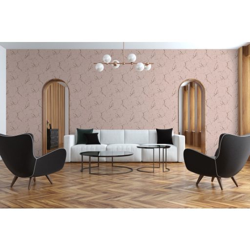 As-Creation Metropolitan Stories II, 37855-4 Natur márványminta rózsaszín bézs arany fényes sima mintafelület tapéta