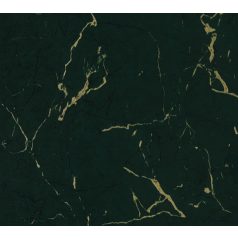   As-Creation Metropolitan Stories II, 37855-5 Natur márványminta sötétzöld fekete arany fényes sima mintafelület tapéta