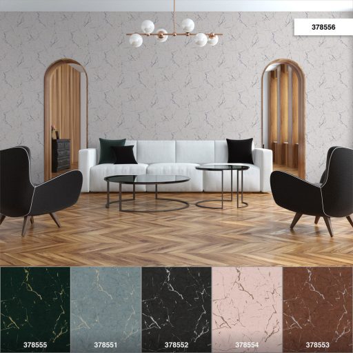 As-Creation Metropolitan Stories II, 37855-6 Natur márványminta világosszürke ezüstszürke fényes sima mintafelület tapéta