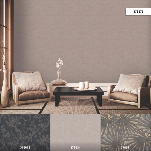 As-Creation Metropolitan Stories II, 37857-5 Natur Egyszínű strukturált melírozott barna arany tapéta