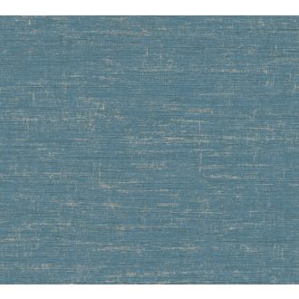   As-Creation Metropolitan Stories II, 37857-6 Natur Egyszínű strukturált melírozott kék/zöldeskék arany tapéta