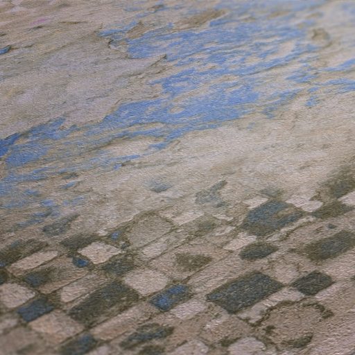 As-Creation Metropolitan Stories II, 37858-1 Etno rusztikus spanyol csempemozaik bézs kék barna tapéta