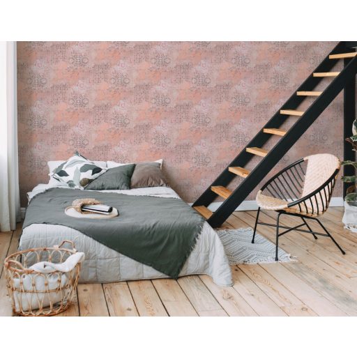 As-Creation Metropolitan Stories II, 37858-2 Etno rusztikus spanyol csempemozaik bézs barna narancs tapéta