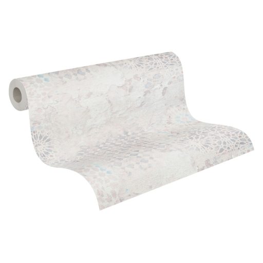 As-Creation Metropolitan Stories II, 37858-3 Etno rusztikus spanyol csempemozaik krém szürke zöldeskék tapéta