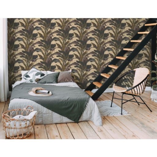 As-Creation Metropolitan Stories II, 37862-4  Natur nagyformátumú levelek bézs barna arany árnyalatok tapéta