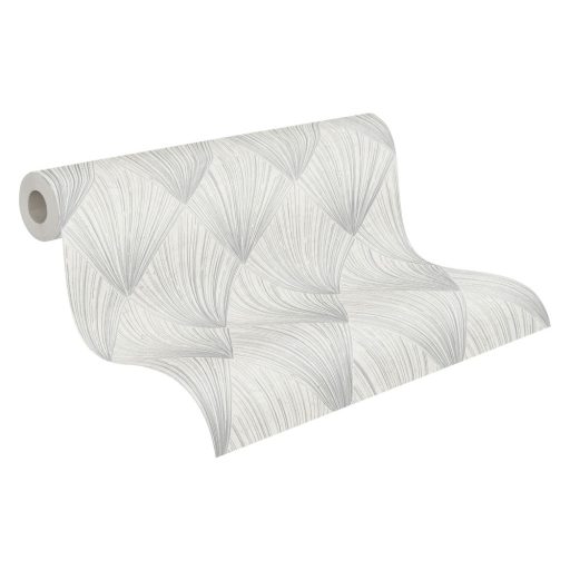 As-Creation Metropolitan Stories II, 37864-1 Design Grafikus inspiráció energikus vonalmintázat fehér szürke ezüst fémes hatás tapéta