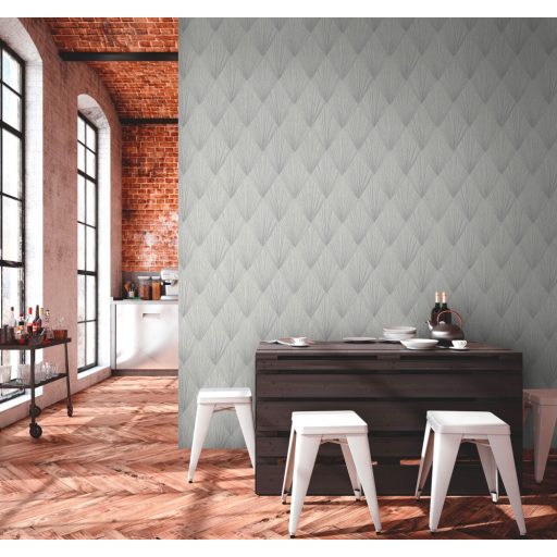 As-Creation Metropolitan Stories II, 37864-1 Design Grafikus inspiráció energikus vonalmintázat fehér szürke ezüst fémes hatás tapéta