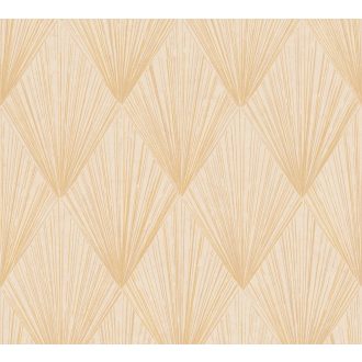   As-Creation Metropolitan Stories II, 37864-3 Design Grafikus inspiráció energikus vonalmintázat krém bézs arany fémes hatás tapéta