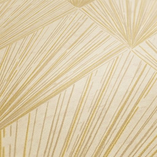 As-Creation Metropolitan Stories II, 37864-3 Design Grafikus inspiráció energikus vonalmintázat krém bézs arany fémes hatás tapéta