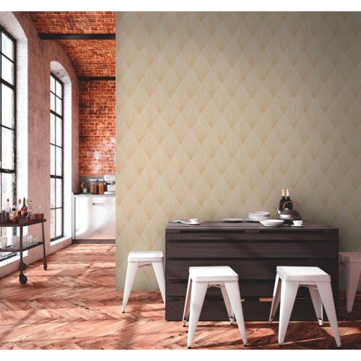 As-Creation Metropolitan Stories II, 37864-3 Design Grafikus inspiráció energikus vonalmintázat krém bézs arany fémes hatás tapéta