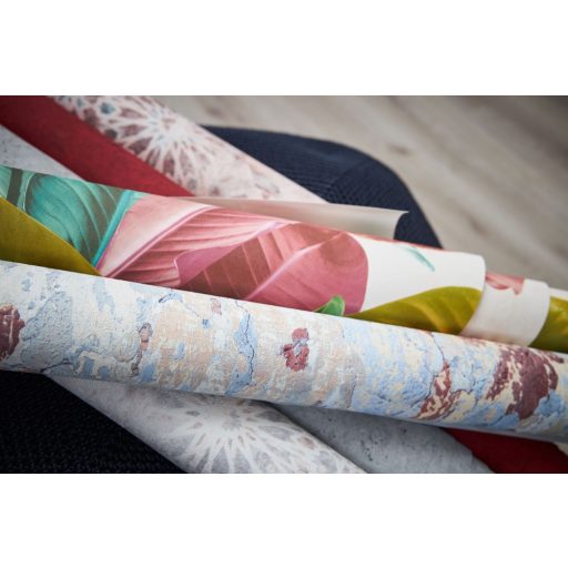 As-Creation Metropolitan Stories II, 37865-3 Natur Egyszínű strukturált vakolatminta piros/bordópiros fekete tapéta