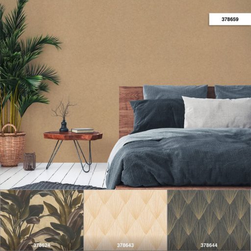 As-Creation Metropolitan Stories II, 37865-9  Natur Egyszínű strukturált vakolatminta arany aranybarna árnyalatok tapéta