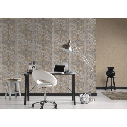 As-Creation Metropolitan Stories II, 37868-3 Etno folklór tradicionális keleti díszítőminta gyapjúszín bézs szürke tapéta