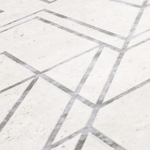 As-Creation Metropolitan Stories II, 37869-1 Geometrikus Grafikus Design fehér szürke ezüst fémes hatás tapéta