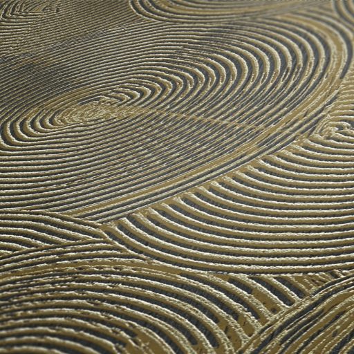 As-Creation Metropolitan Stories II, 37900-3 Etno Grafikus koncentrikus egymást metsző körök fekete arany fémes hatás tapéta