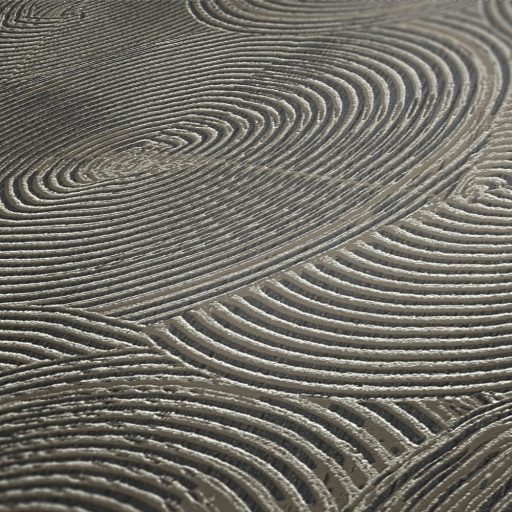 As-Creation Metropolitan Stories II, 37900-4 Etno Grafikus koncentrikus egymást metsző körök barna arany fémes hatás tapéta