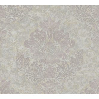   As-Creation Metropolitan Stories II, 37901-4 Klasszikus barokk díszítőminta szürke ezüstszürke rézszín fémes hatás tapéta