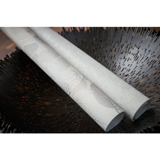 As-Creation Metropolitan Stories II, 37902-2  Natur Egyszínű "foltos" melírozott minta fehér finom fény tapéta