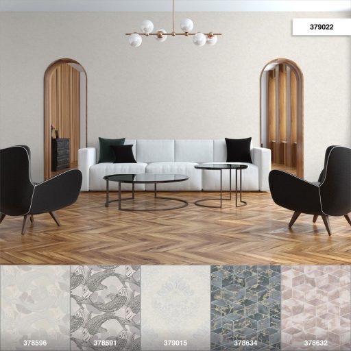 As-Creation Metropolitan Stories II, 37902-2  Natur Egyszínű "foltos" melírozott minta fehér finom fény tapéta