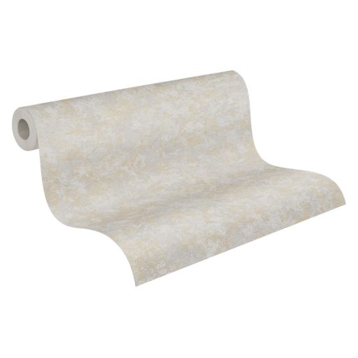 As-Creation Metropolitan Stories II, 37902-3  Natur Egyszínű "foltos" melírozott minta szürke arany finom fény tapéta