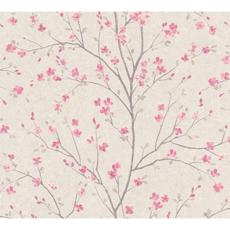 As-Creation Metropolitan Stories II, 37912-1 Natur Virágos Cseresznyevirágzás bézs rózsaszín barna tapéta