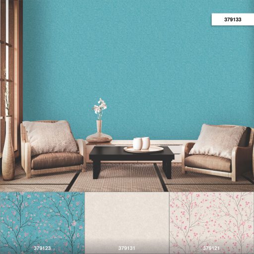 As-Creation Metropolitan Stories II, 37913-3 Natur Strukturált egyszínű zöldeskék árnyalatok tapéta