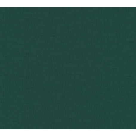 As-Creation Metropolitan Stories II, 37953-3 Natur Egyszínű strukturált textilhatású minta sötétzöld tapéta