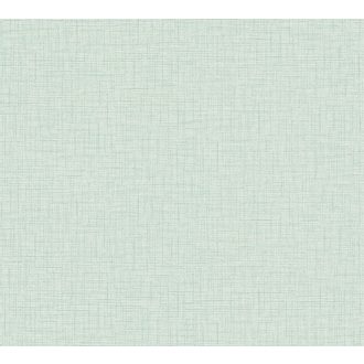   As-Creation Metropolitan Stories II, 37953-7 Natur Egyszínű strukturált textilhatású minta világoszöld tapéta