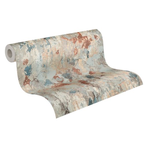 As-Creation Metropolitan Stories II, 37954-1 Natur Erezetes betonminta szürke zöld barna szines tapéta