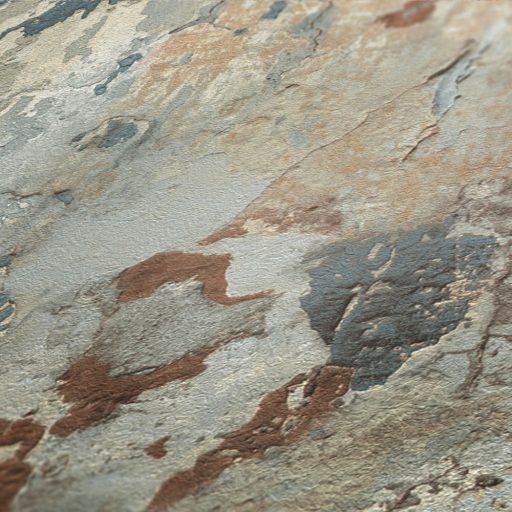 As-Creation Metropolitan Stories II, 37954-1 Natur Erezetes betonminta szürke zöld barna szines tapéta