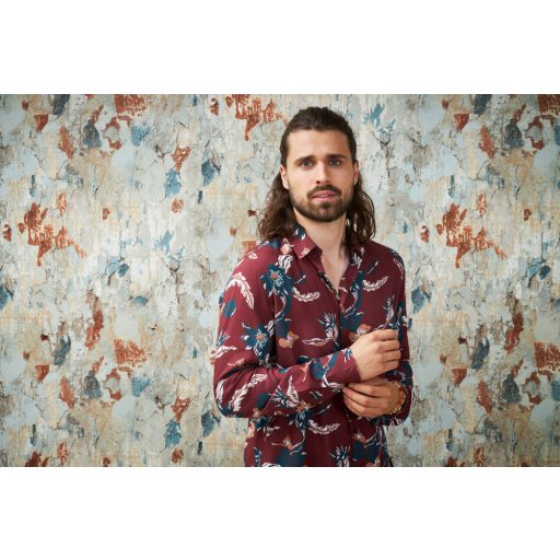 As-Creation Metropolitan Stories II, 37954-1 Natur Erezetes betonminta szürke zöld barna szines tapéta