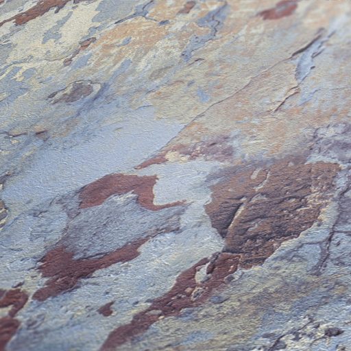 As-Creation Metropolitan Stories II, 37954-2 Natur Erezetes betonminta kék bézs rozsdabarna szines tapéta