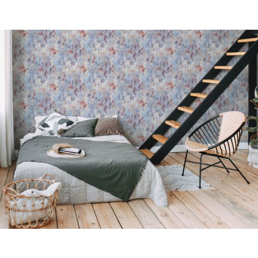 As-Creation Metropolitan Stories II, 37954-2 Natur Erezetes betonminta kék bézs rozsdabarna szines tapéta