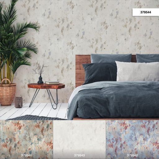 As-Creation Metropolitan Stories II, 37954-4 Natur Erezetes betonminta törtfehér krémszürke kékes szürke barna tapéta