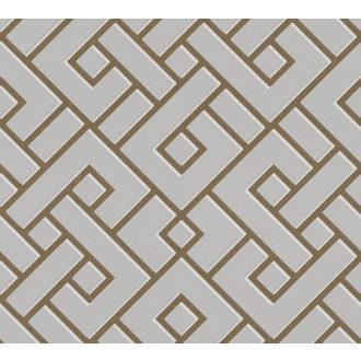   As-Creation Michalsky-Change is Good 37984-2 Geometrikus Grafikus szürke fehér rézszín enyhe fényű mintarajzolat tapéta