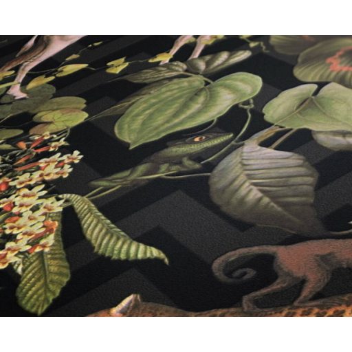 As-Creation Michalsky-Change is Good 37990-1 Natur Dzsungel Trópusi életkép Michalsky stílusában fekete szürke szines tapéta