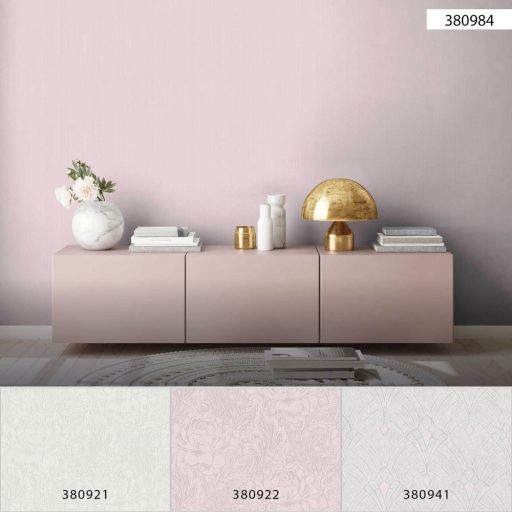 Strukturált egyszínű finom vonalazás rózsaszín tónus finom fény tapéta